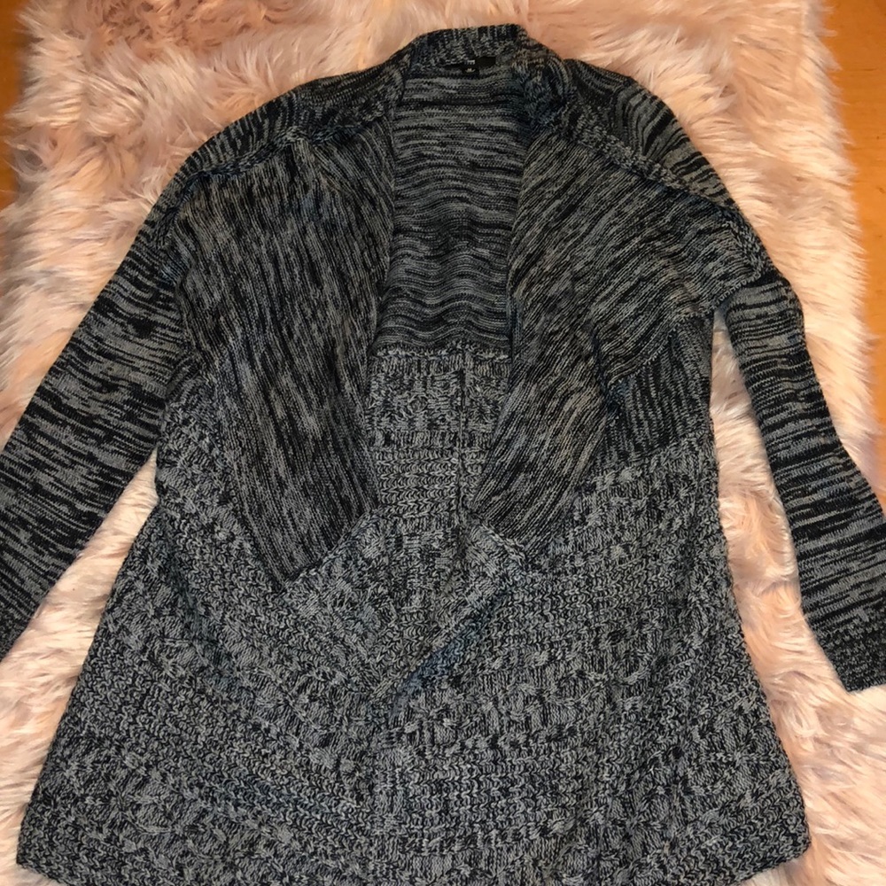 Black and grey sweater